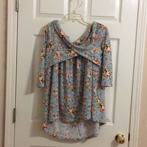 long sleeve brand new floral boutique top.